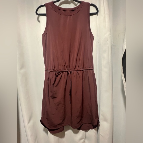 Athleta Rincon Chocolate Featherweight Midi Sleeveless Mini Dress - Picture 4 of 7